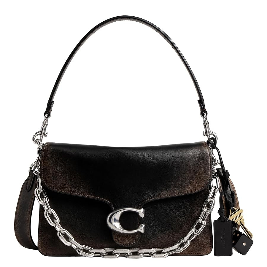 Coach Chain Tabby Shoulder Bag, LH/Black Brown | Amazon (US)
