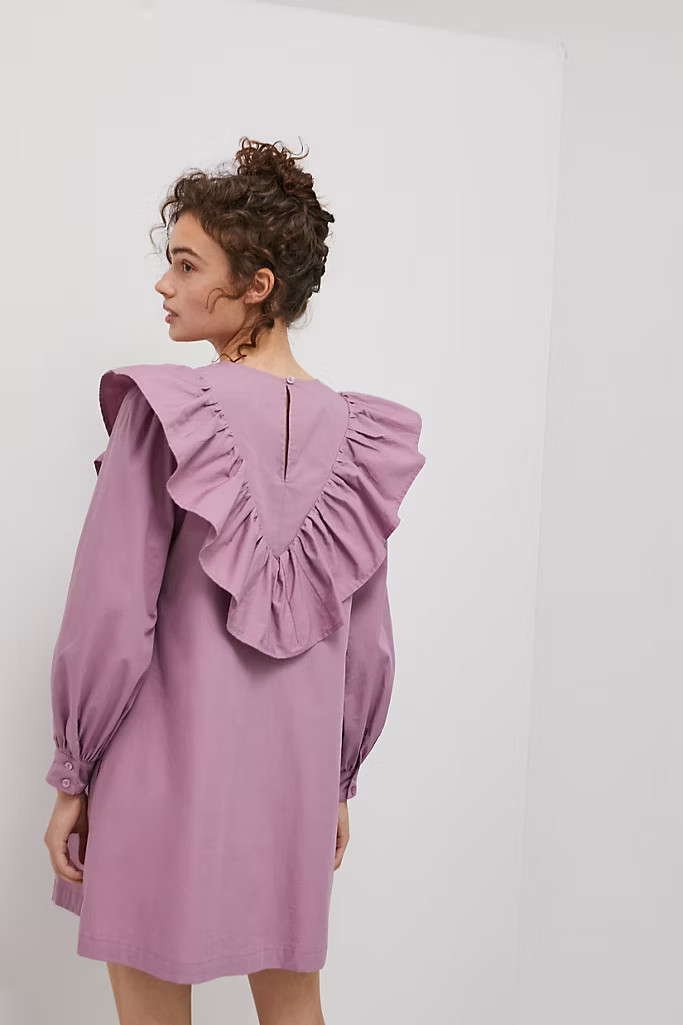 Calla Ruffled Tunic Dress | Anthropologie (US)