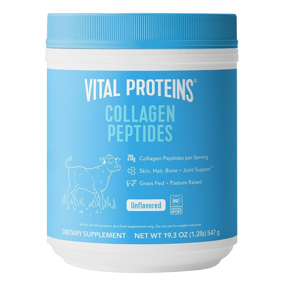 Vital Proteins Collagen Peptides Powder - Grass Fed Collagen Peptides for Hair, Nail, Skin, Bone ... | Amazon (US)