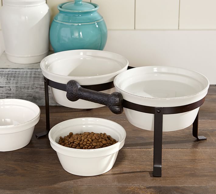 Cambria Handcrafted Pet Bowl & Stand | Pottery Barn (US)