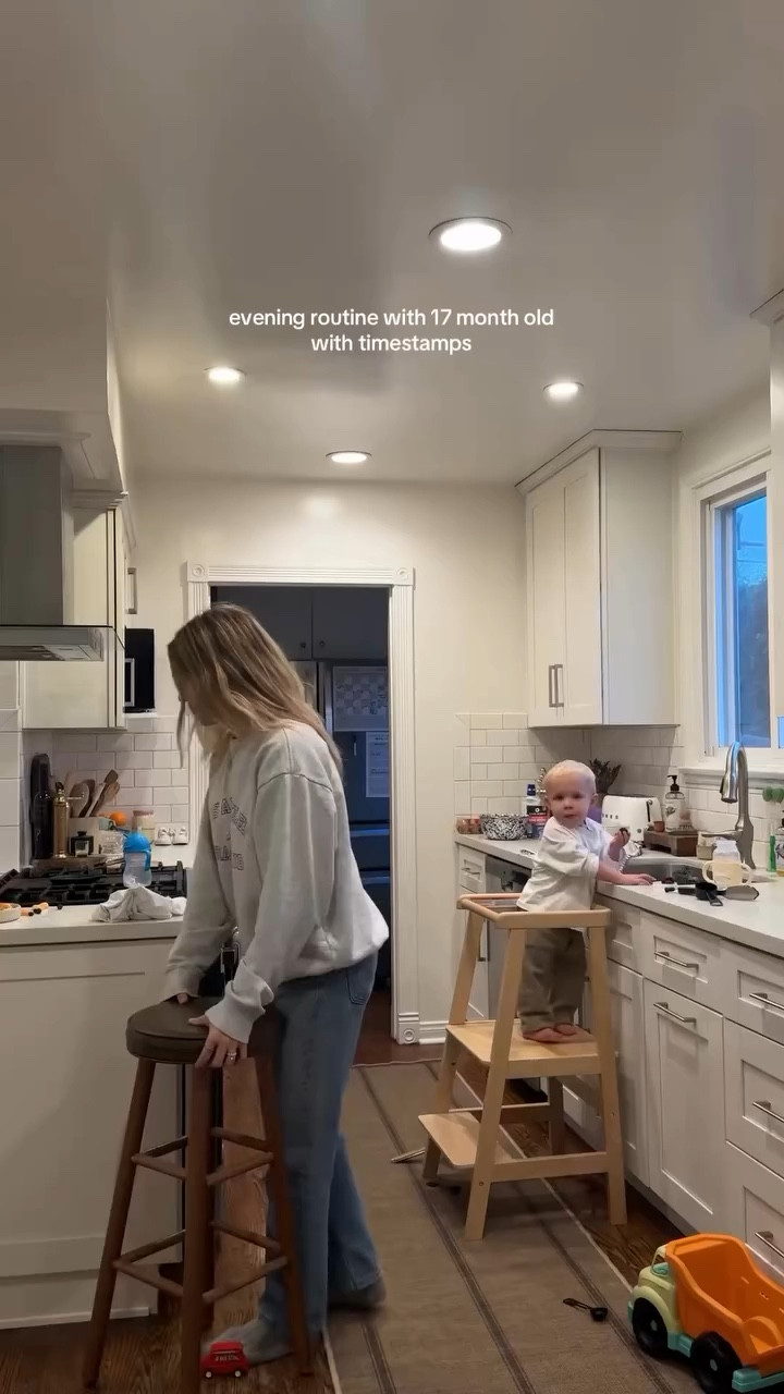 pretty much what every evening looks like around here with our 17 month old calling most of the shots 🙃

#LTKKids #LTKHome #LTKFamily