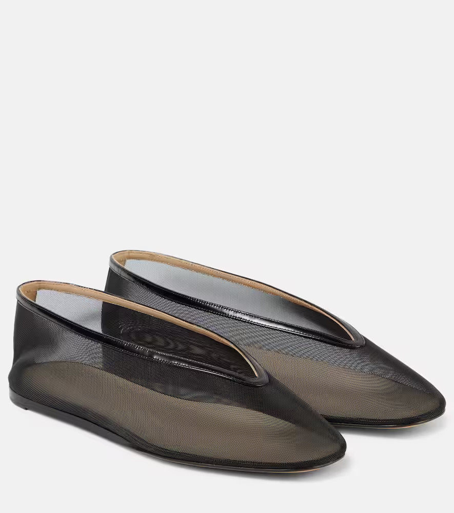 Le Monde Beryl Luna mesh slippers | Mytheresa (UK)