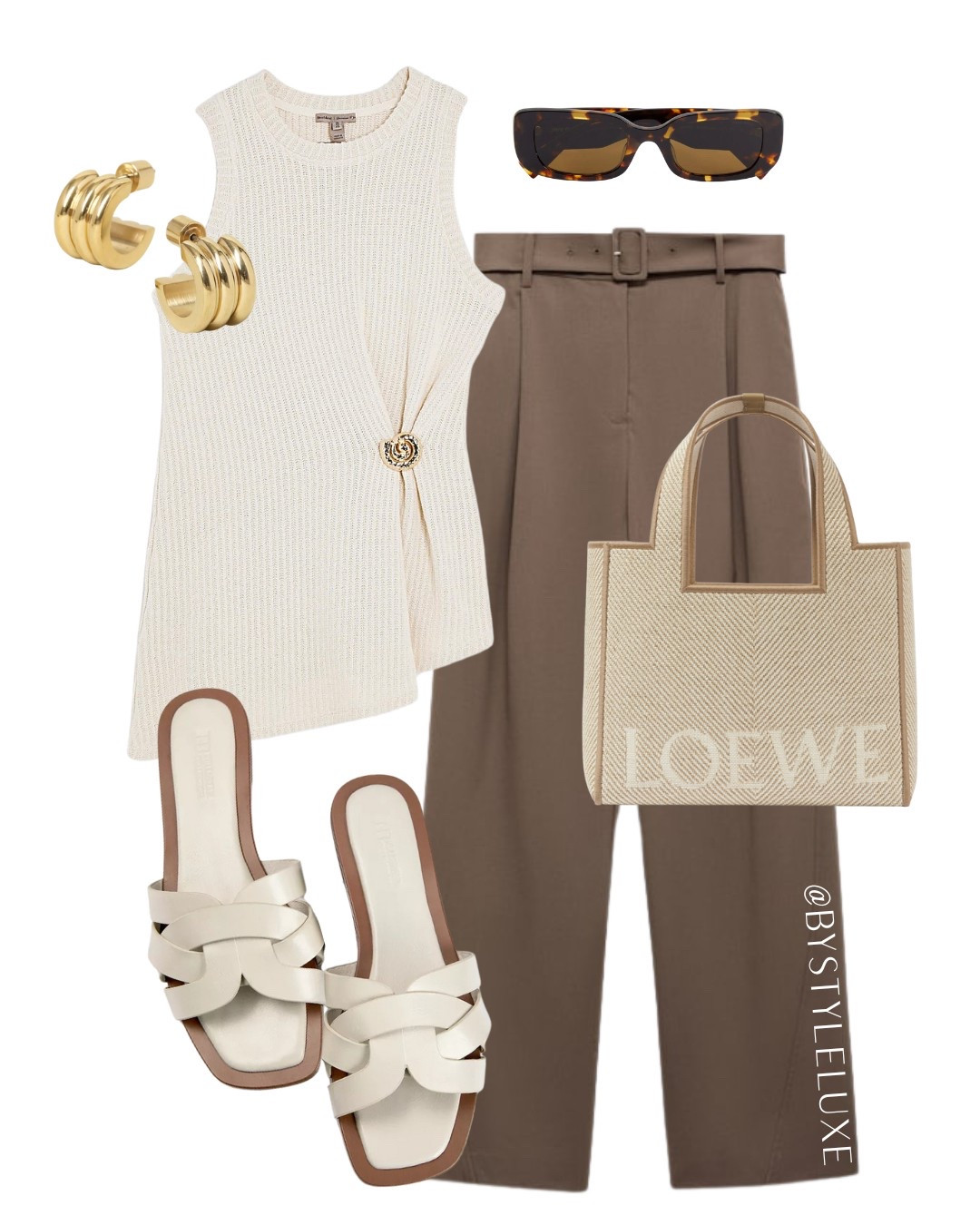 SUMMER CHIC - muted neutral tone outfit with this gorg cream top and tailored trousers 

#summeroutfit #summersandals #citybreak

#LTKshoes #LTKsummer #LTKeurope