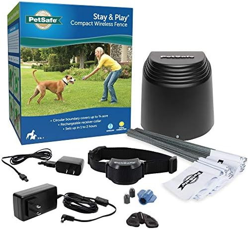 PetSafe Stay & Play Compact Wireless Fence for Dogs & Cats, Waterproof & Rechargeable, Above Grou... | Amazon (US)