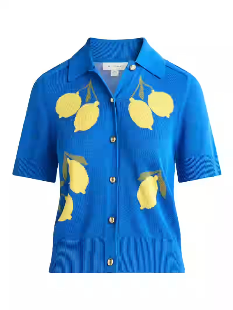 Free Assembly Women's Collared Cardigan Sweater with Short Sleeves, Lightweight, Sizes XS-XXL | Walmart (US)