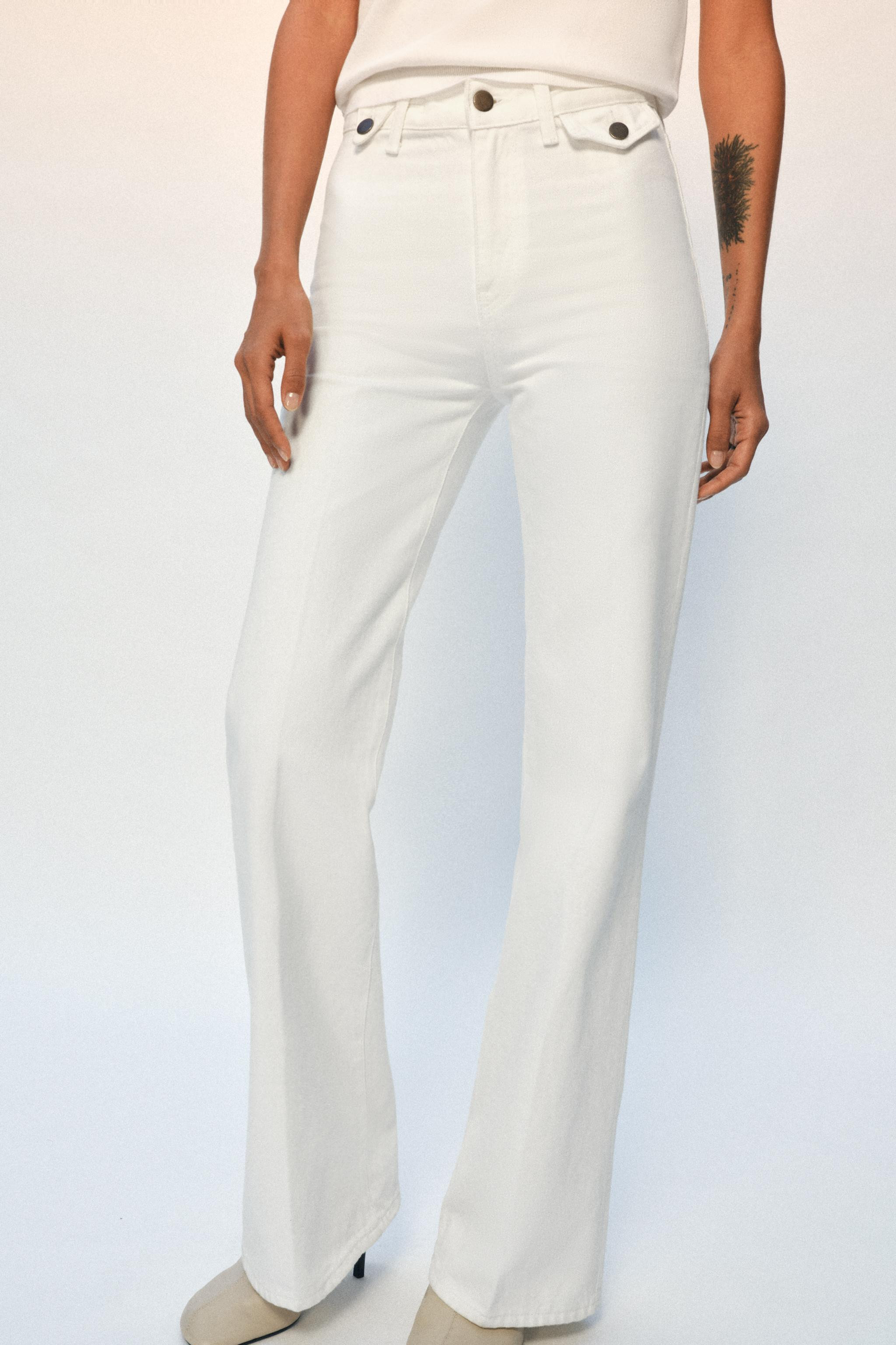 ZW COLLECTION HIGH-WAIST FLARE JEANS | Zara UK