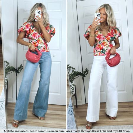Floral top styled two ways!