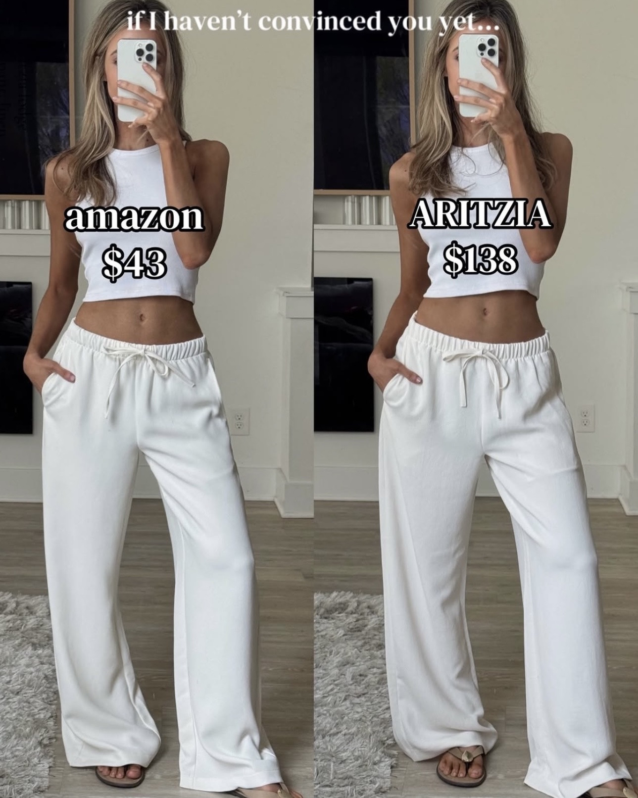 The pant of the season, but for almost $100 less👏🏼

Amazon fashion
Affordable fashion
Women's fashion
Lodge pants
Aritzia
Linen pants
Crepe pants
White pants

#LTKSeasonal #LTKTravel