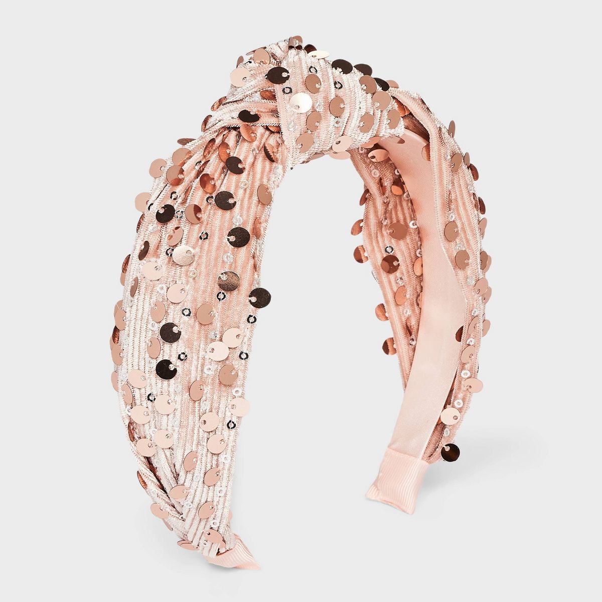 Girls' Sequin Top Knot Headband - Cat & Jack™ Pink | Target
