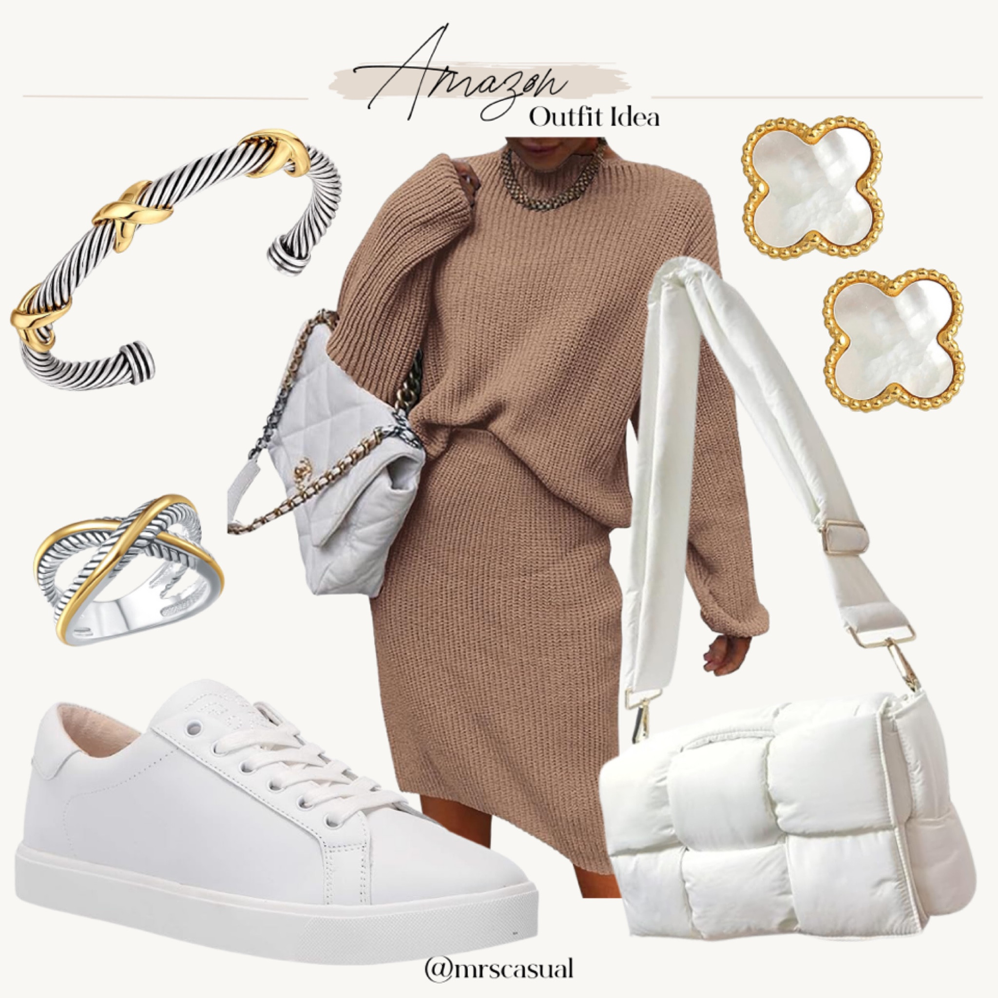 Loving this amazon sweater two piece skirt set for Fall! White sneakers outfit idea 

#LTKover40 #LTKstyletip #LTKSeasonal