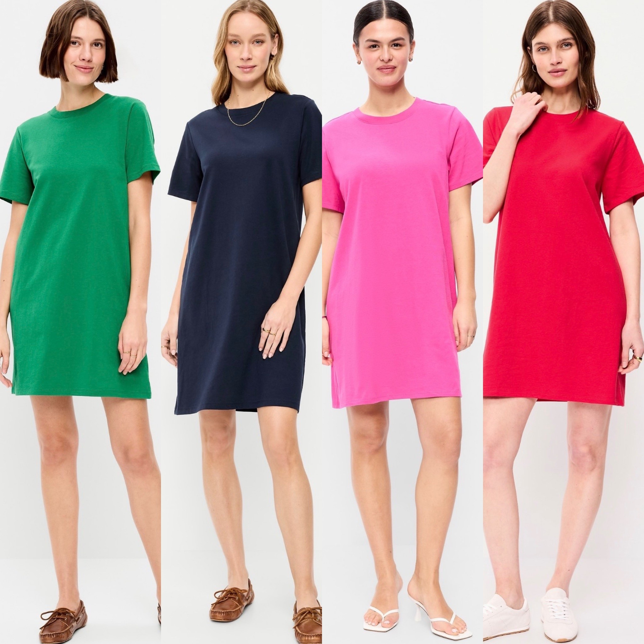 100% cotton t shirt dresses on sale for $9.99 @oldnavy! I wear a large in the maxi version.  

#LTKMidsize #LTKSaleAlert #LTKOver40