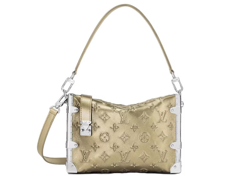 Women's Louis Vuitton Metallic Calfskin Side Trunk in Light Gold | StockX