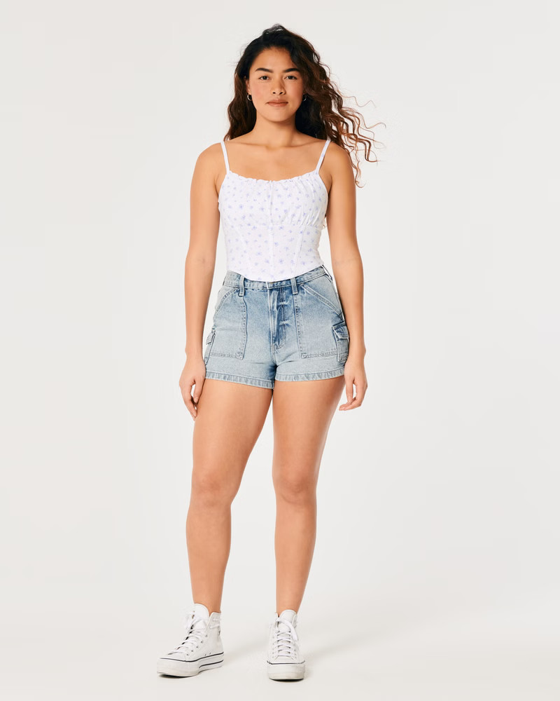 Ruched Bust Corset Top | Hollister (US)