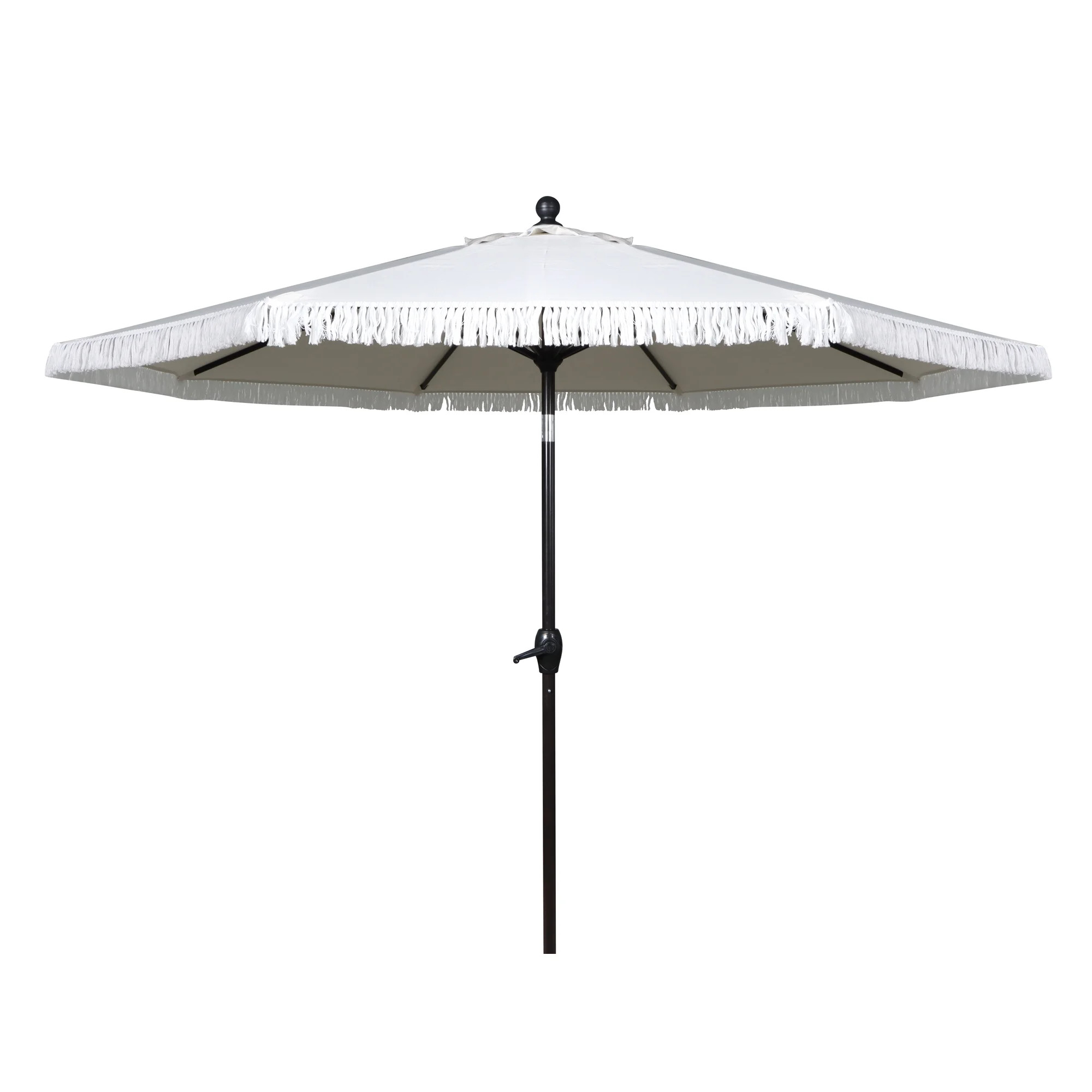 BHG Ventura 9 Fringe Patio Umbrella Neutral | Walmart (US)