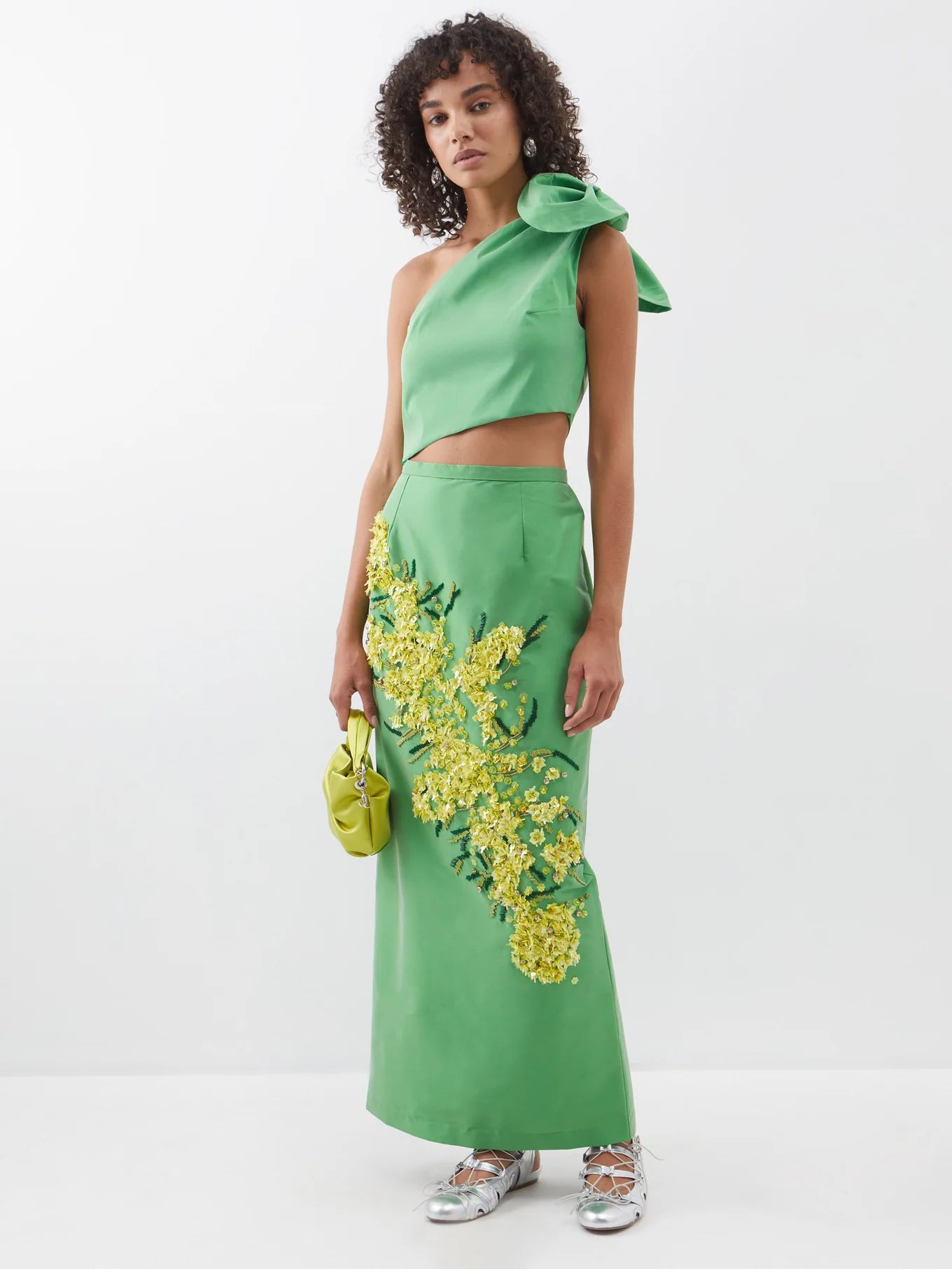 Norma beaded cotton-blend maxi skirt | BERNADETTE | Matches (US)
