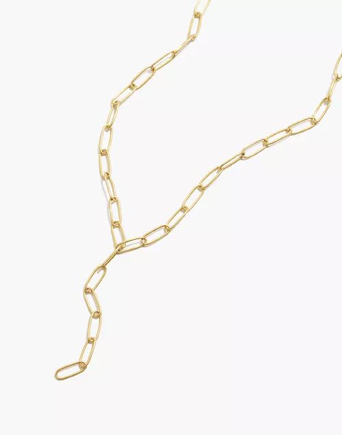 Paperclip Lariat Necklace | Madewell