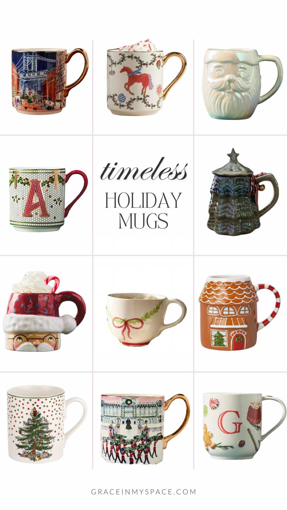 Are you holiday ready? Now that we have our Christmas tree, I’m feeling particularly festive! 🎄 I’ve talked about this a lot lately but I firmly believe you don’t have to spend much or change up your decor in order to make your space feel cheerful. Small tweaks and additions, like swapping out your coffee mugs, can make a big impact. These holiday mugs recently caught my eye and I wanted to share them here with you. They’d be perfect for sipping a cozy cup of tea or for setting out milk and cookies for Santa. Plus, you could put them on display in a little coffee station area in your kitchen! They also make for a useful and fun stocking stuffer or gift.  

#LTKSeasonal #LTKHome #LTKHoliday