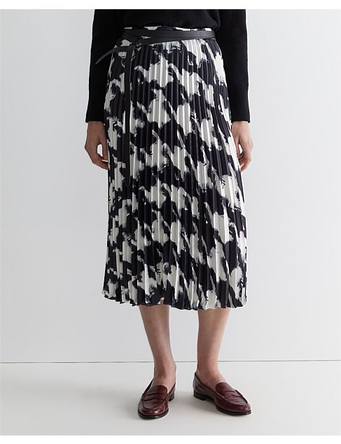 Houndstooth Pleat Skirt | David Jones (Australia & New Zealand)