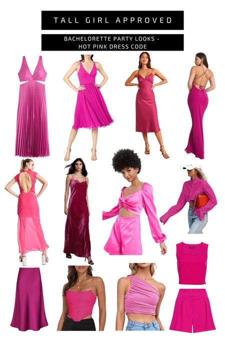 Tall girl approved looks for a hot pink bachelorette party dress code 💕 


#LTKunder50 #LTKtravel #LTKunder100