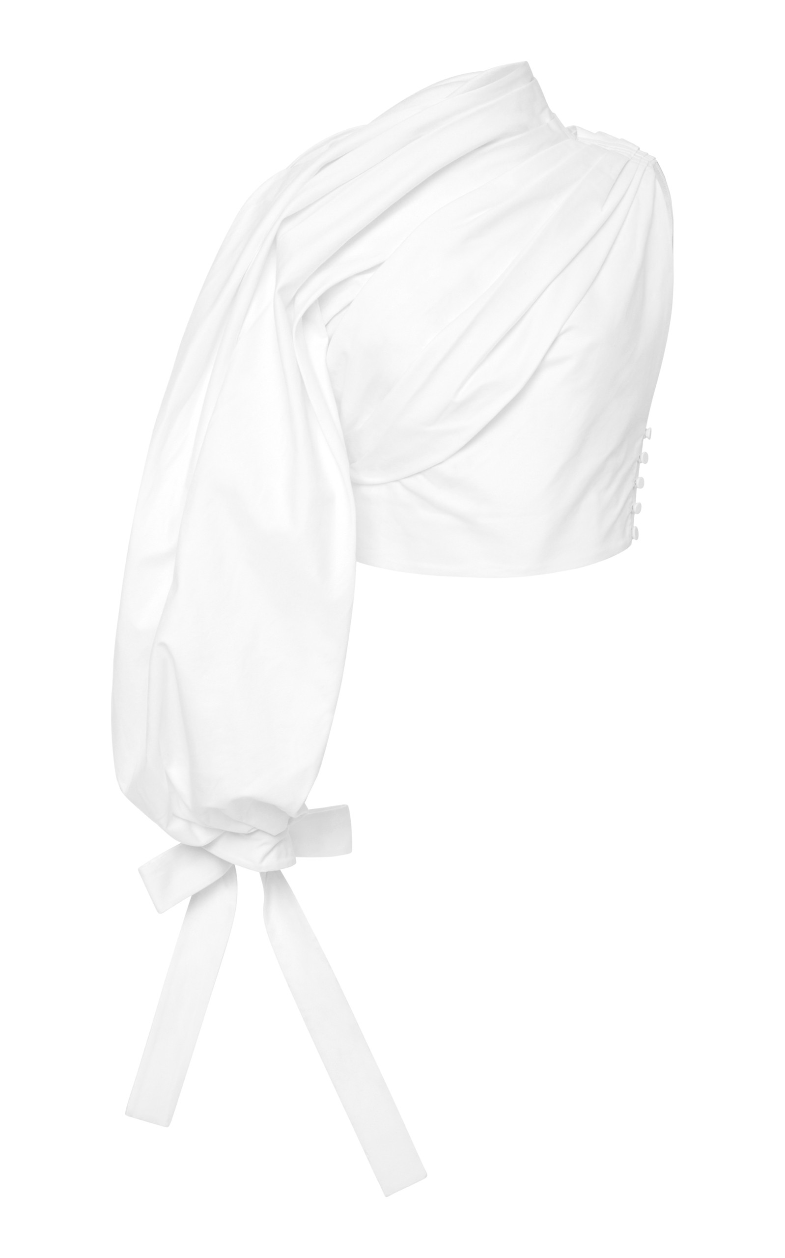 One Shoulder Draped Sleeve Top | Moda Operandi Global