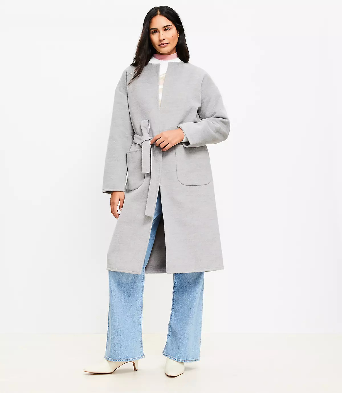 Belted Pocket Wrap Jacket | LOFT
