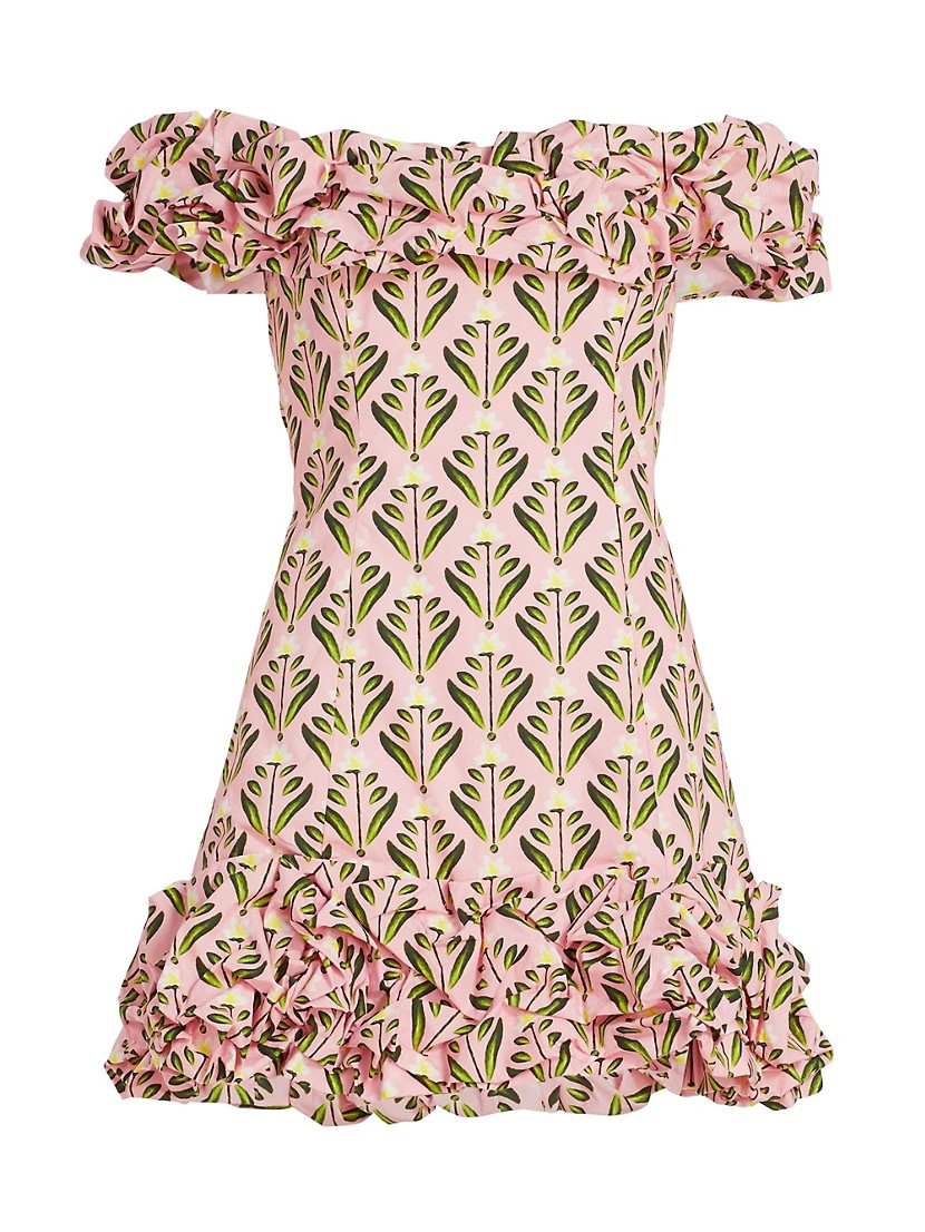 Jardin Margarita Off-The-Shoulder Minidress | Saks Fifth Avenue