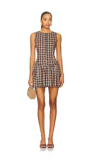 Meester Mini Dress in Saddle Plaid | Revolve Clothing (Global)