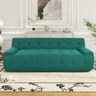 Modern Minimalist Style Tufted Design Upholstered Sofa, 3-Seat Compression Sofa for Living Room, Bedroom, and Apartment | Target