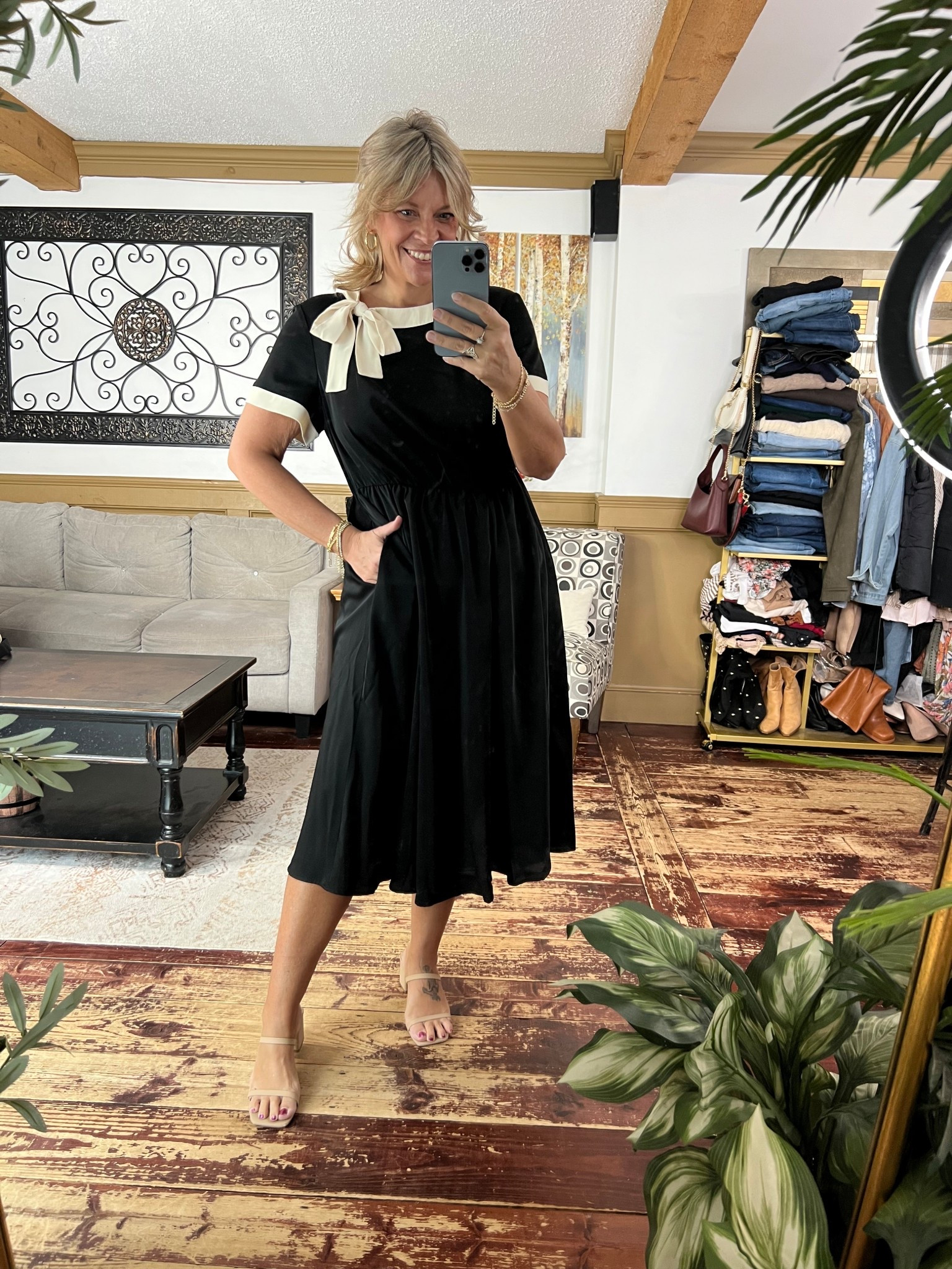 Cute little dress perfect for your 9-5 and dinner & drinks - wearing size 12

#LTKMidsize #LTKOver40 #LTKPlusSize