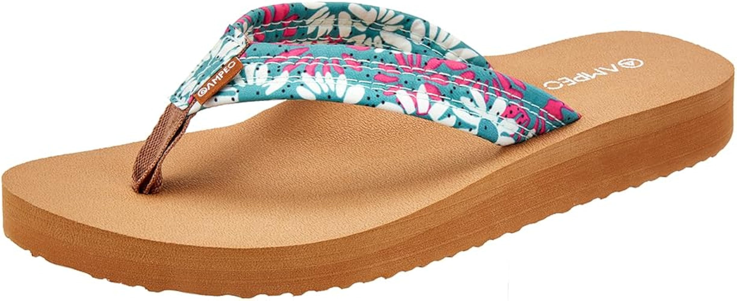 Ampeo Women's Arch Support Flip Flops Comfortable Casual Summer Beach Thong Sandals | Amazon (US)