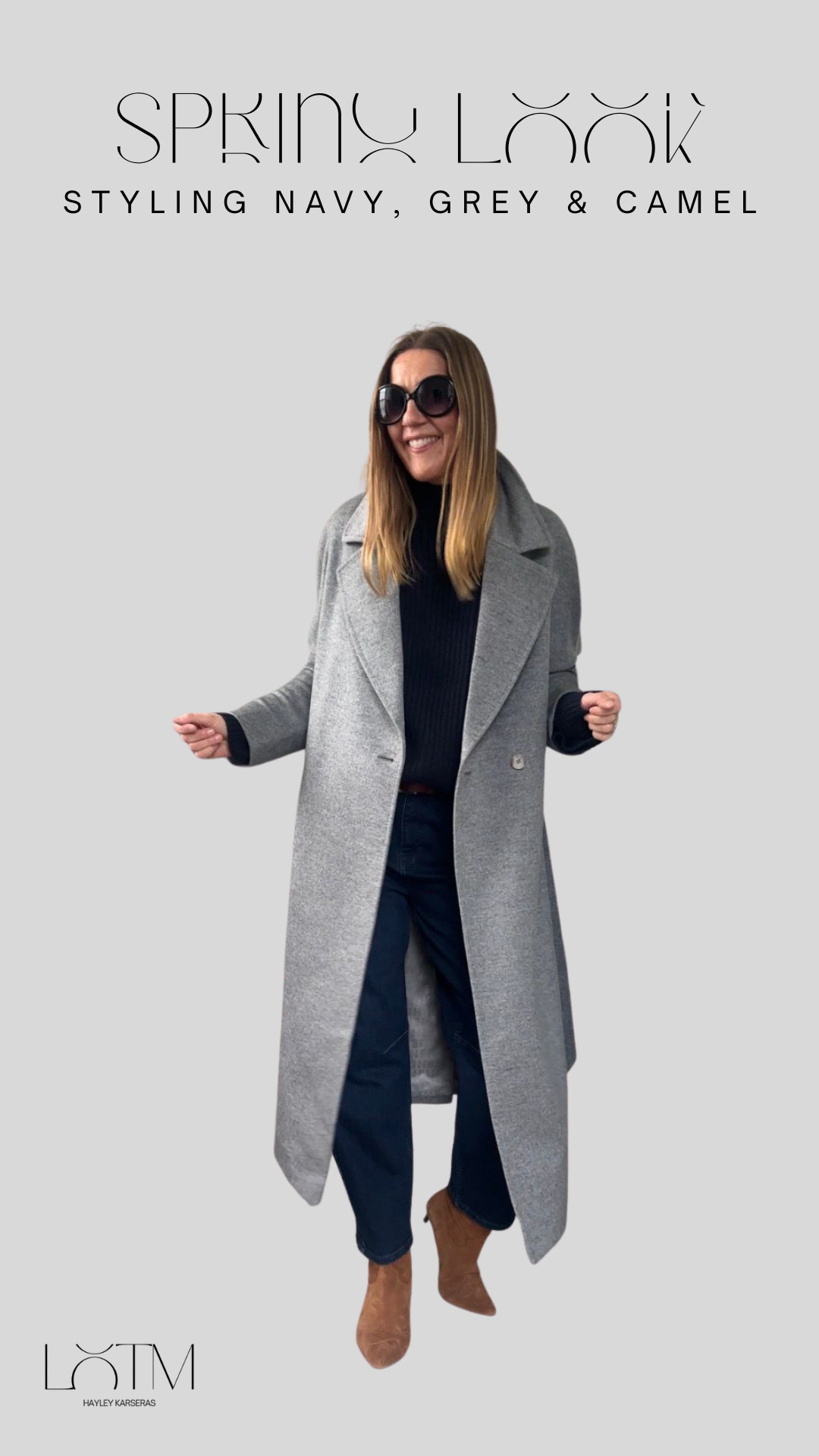 We all know navy and grey go so well together, adding a camel tone helps to add even more interest to a chic look.  

 #LTKspring #LTKeurope #LTKstyletip