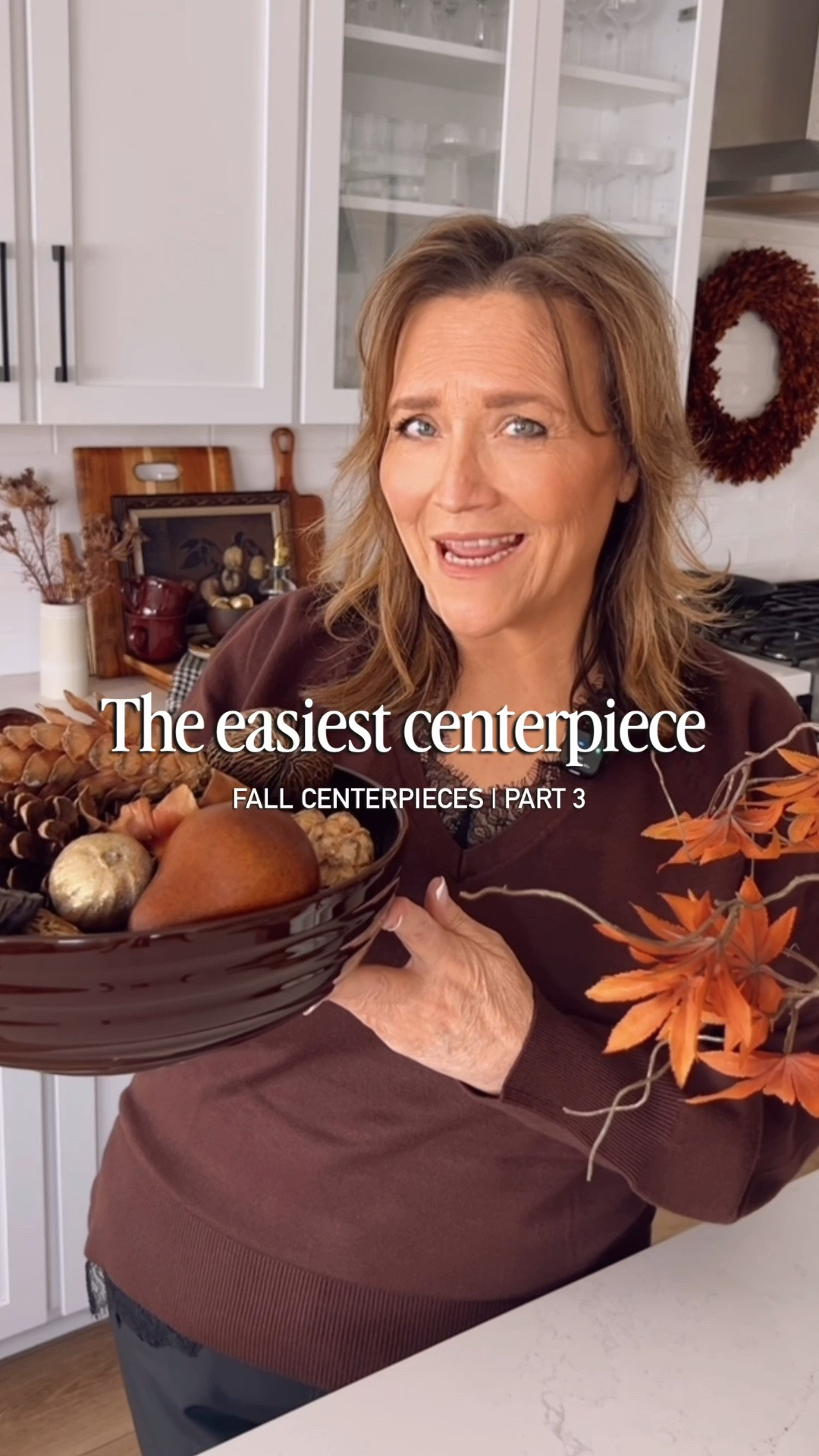 Easy fall centerpiece, fall bowl centerpiece, fall bowl filler, natural fall decor, pinecone centerpiece, faux pear decor, brown decorative bowl, wood serving board, live edge wood board, wooden centerpiece riser, fall candle decor, dining table centerpiece, simple fall table decor, neutral fall decor, moody fall decor, autumn dining room and fall hosting ideas.

#LTKSeasonal #LTKHome
