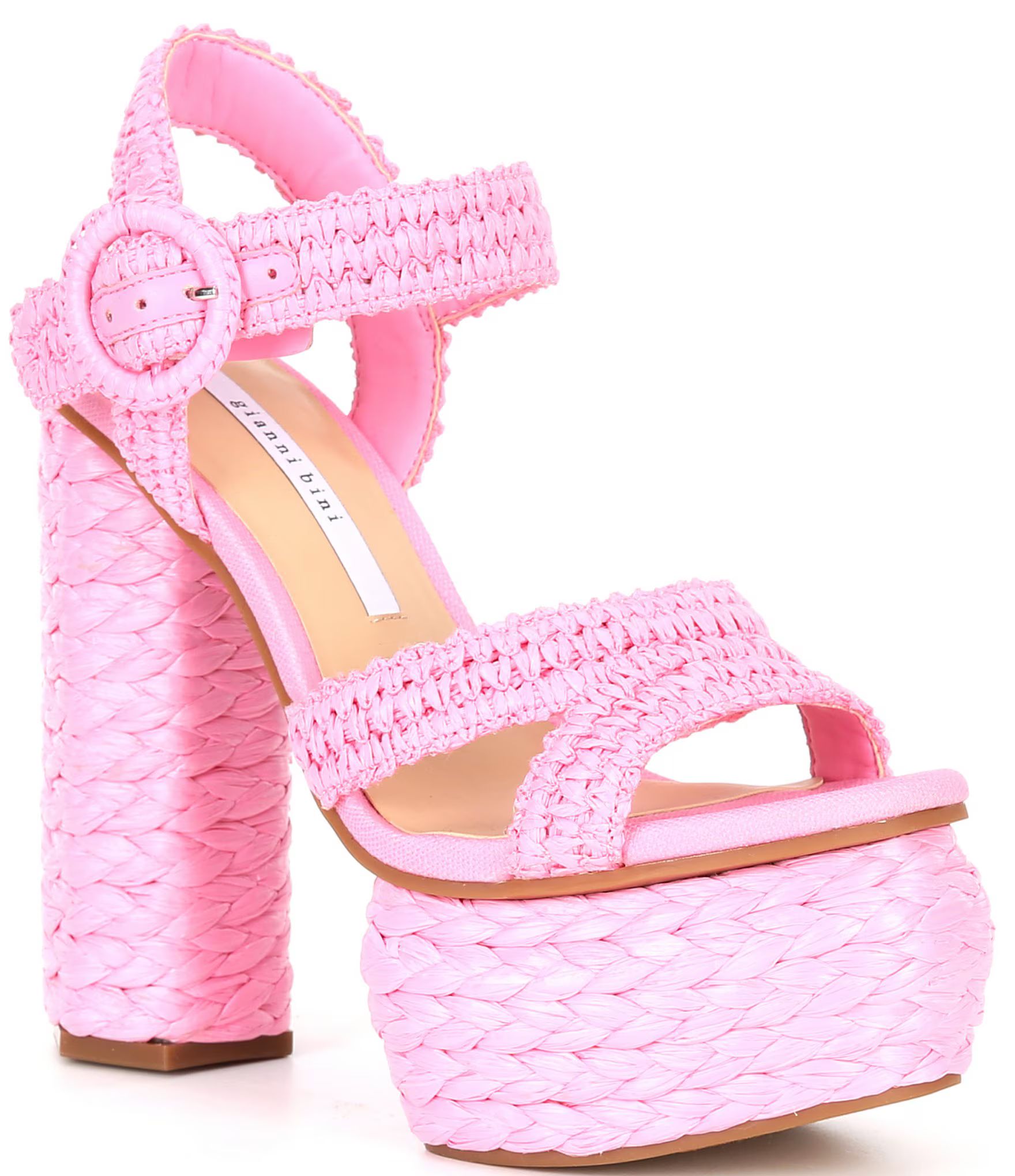 Pelle Raffia Platform Sandals | Dillard's