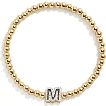Details & CareA sparkling initial adds a custom touch to this gorgeous goldtone beaded bracelet.6... | Nordstrom