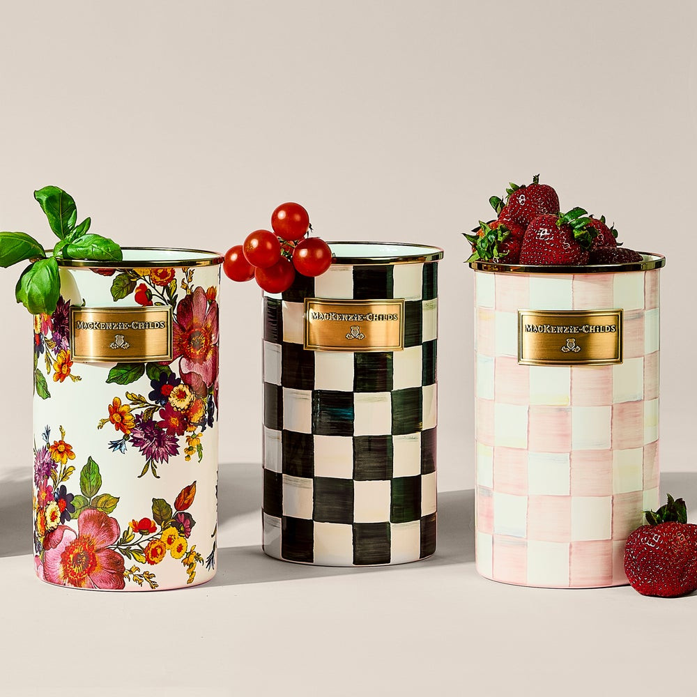 Courtly Check Utensil Holder | MacKenzie-Childs