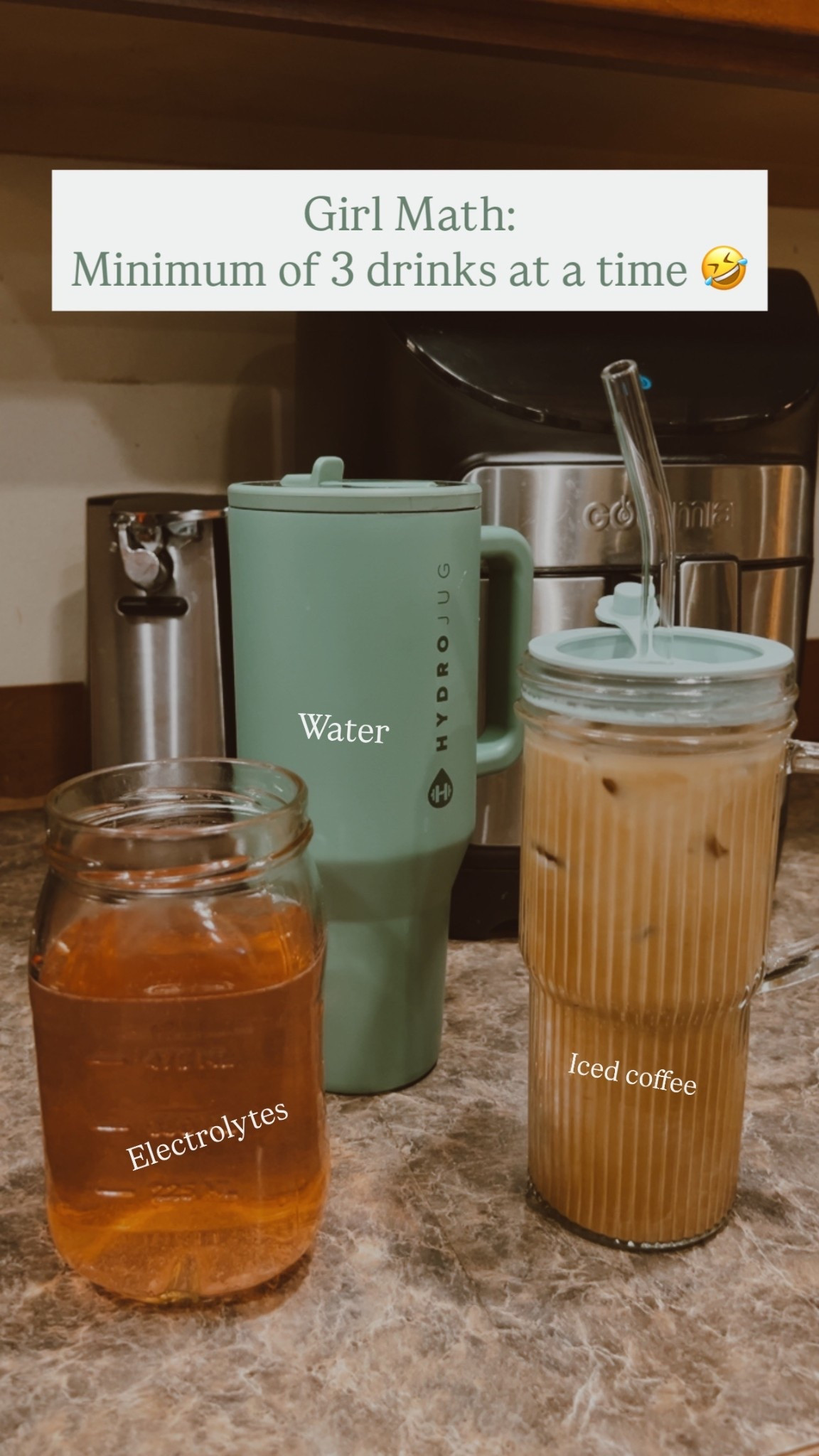 If you don’t have at least 3 drinks at one time, do you even have goals? Bahaha

#LTKFindsUnder50 #LTKHome #LTKActive