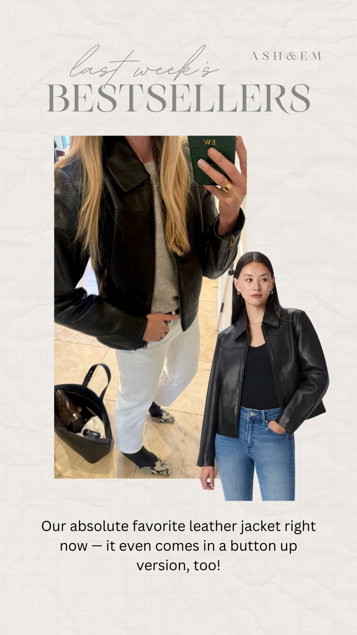 Last weeks bestseller! 

Leather jacket, jacket, winter jacket, trendy fashion, trendy outfit 

#LTKootd