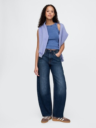 High Rise Barrel Jeans | Gap (US)