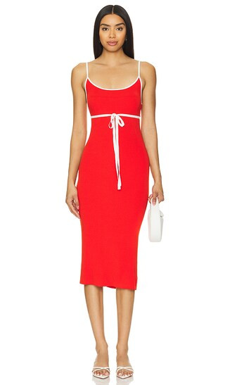 Lucy Knit Dress in Red | Revolve Clothing (Global)