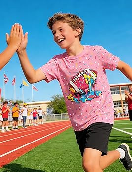 Idgreatim Boys Novelty Shirt Kids 3D Graphic T-Shirt Short Sleeve Crewneck Tees Size 4-14T | Amazon (US)