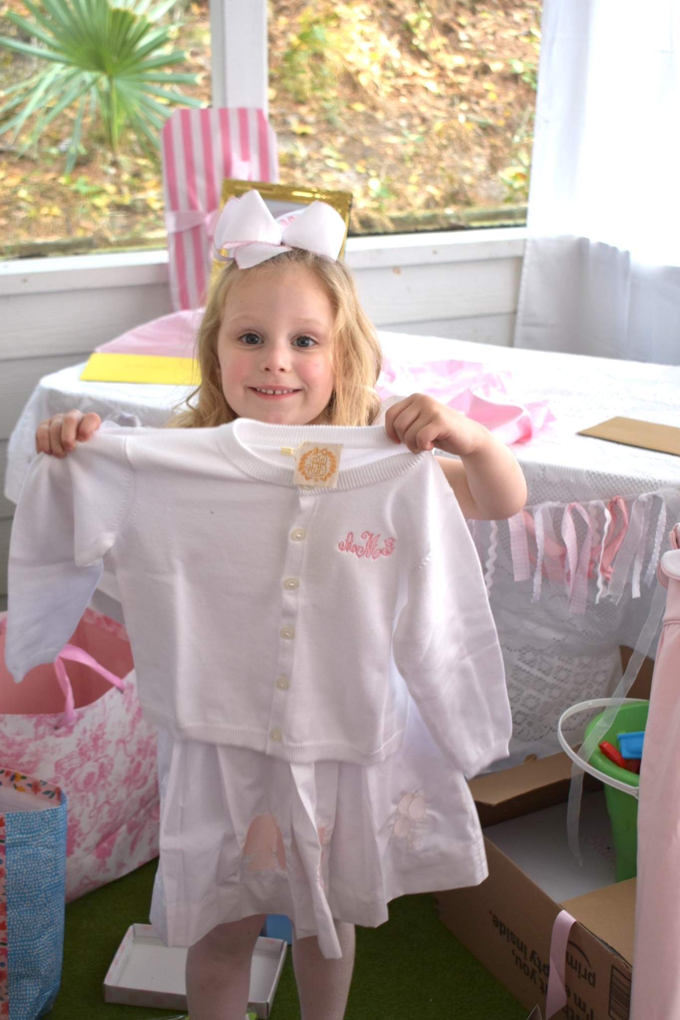 Must have little girls white sweater! 
#TBBC #TheBeaufortBonnetCompany #LittleGirls #MustHave #Monogram 

#LTKkids #LTKstyletip #LTKbaby