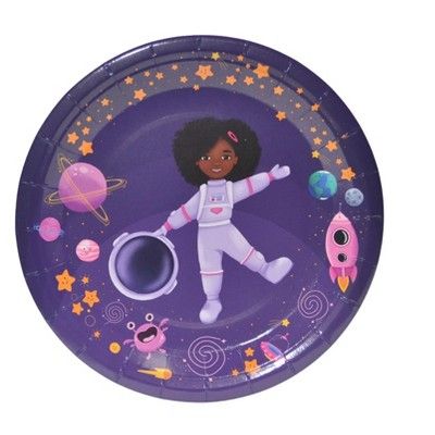 Anna + Pookie 9" Girl Astronaut Paper Party Plates 8 Ct. | Target