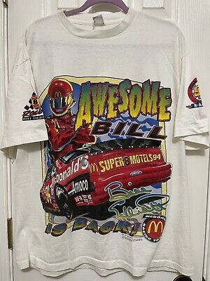 Vtg 1997 Bill Elliott Awesome Bill From Dawsonville All Over Print T Shirt XL | eBay US