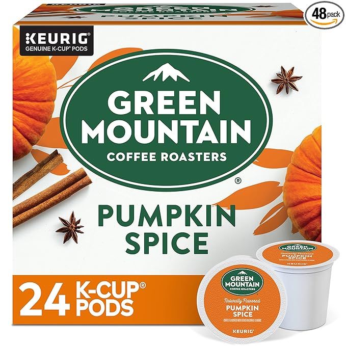 Green Mountain Pumpkin Spice Flavor Coffee, Keurig K-Cups, 48 Count | Amazon (US)