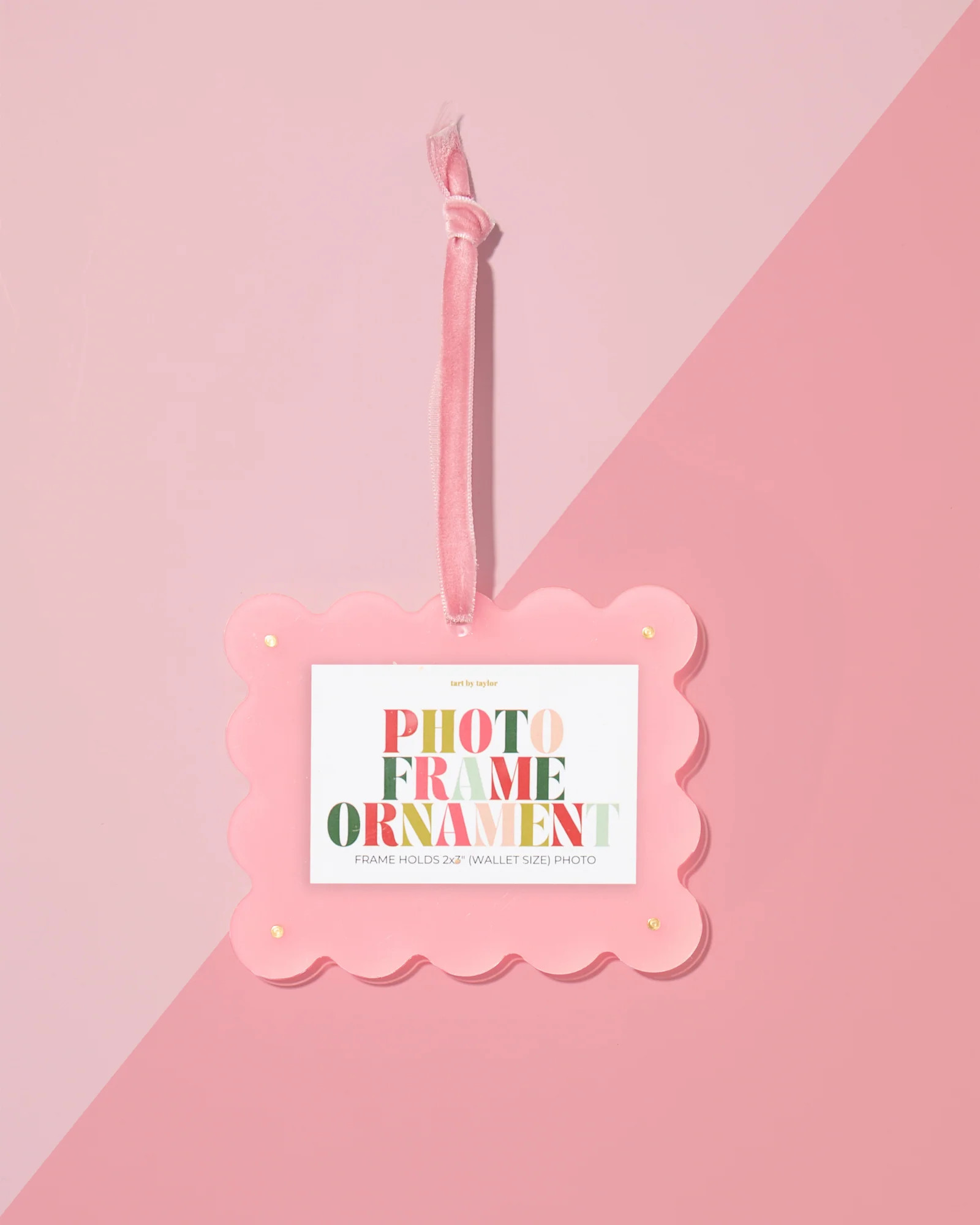 Light Pink Mini Frame Ornament | hjane jewels