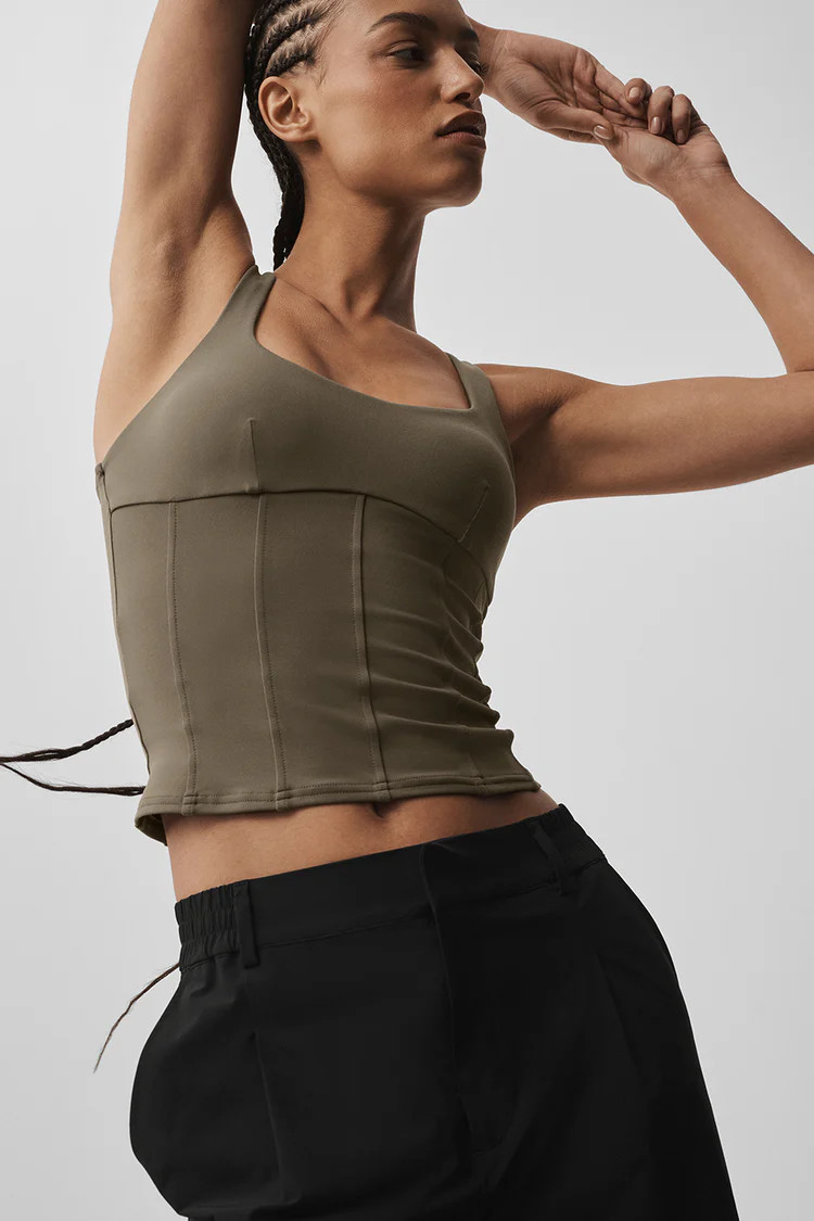 Airbrush Sparks Fly Corset Tank | Alo Yoga (US)