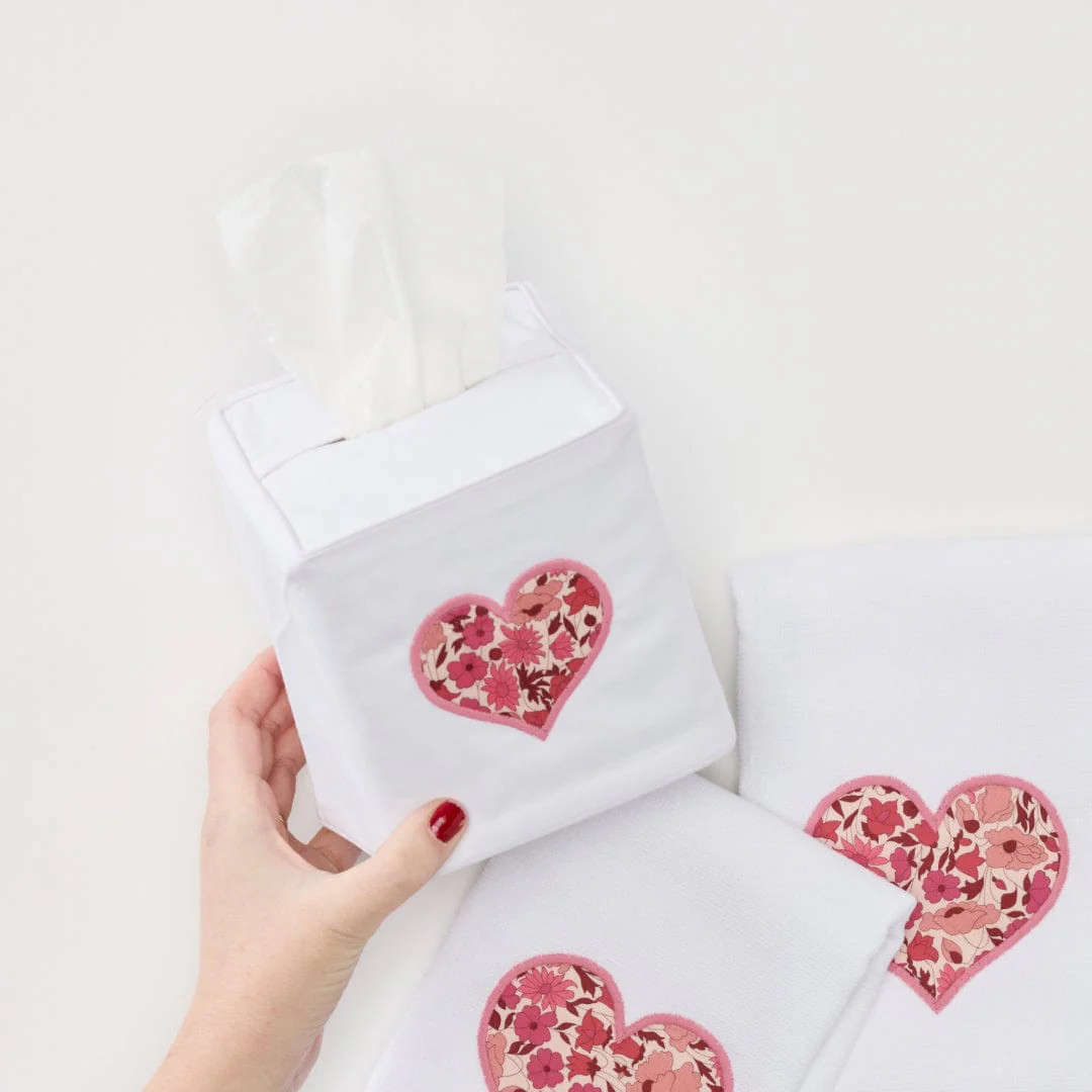 Personalized Cotton Tissue Box Cover | Weezie Towels | Weezie Towels