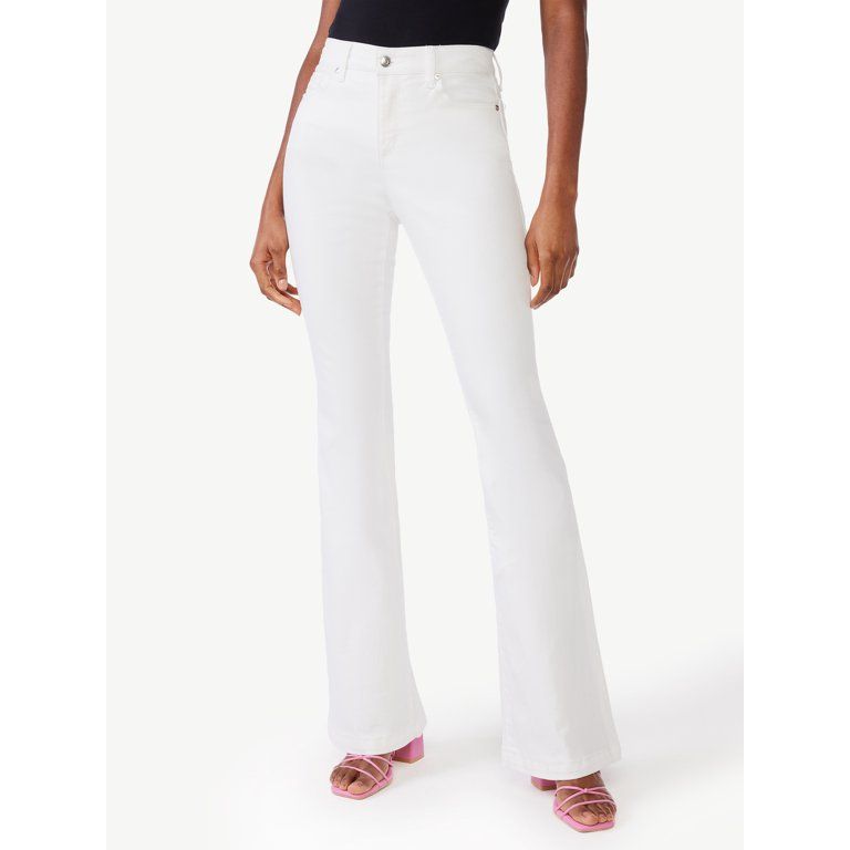 Scoop Women's High Rise Flare Jeans, Sizes 0-18 | Walmart (US)