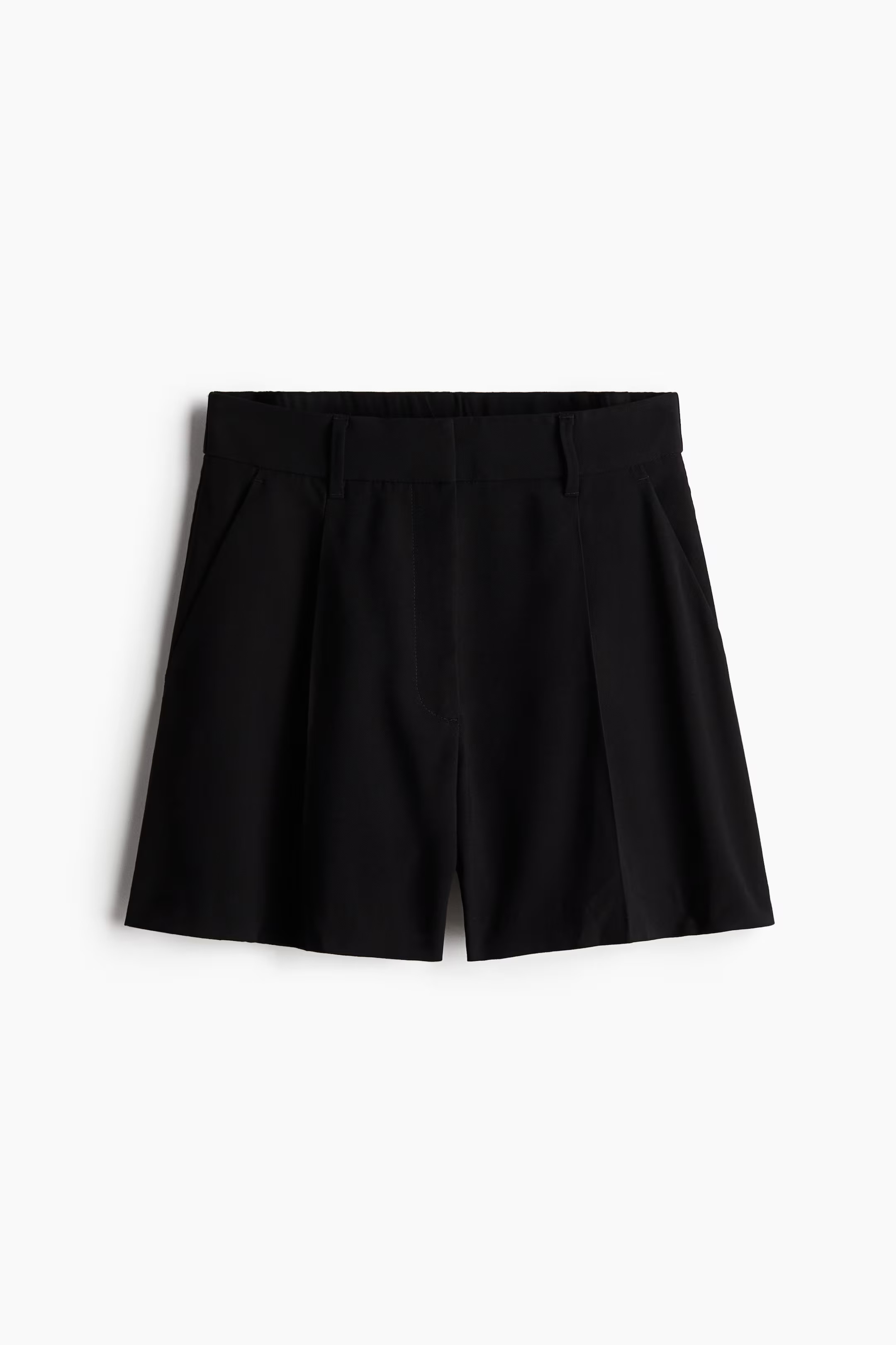 Tailored shorts - High waist - Short - Black - Ladies | H&M GB | H&M (UK, MY, IN, SG, PH, TW, HK)