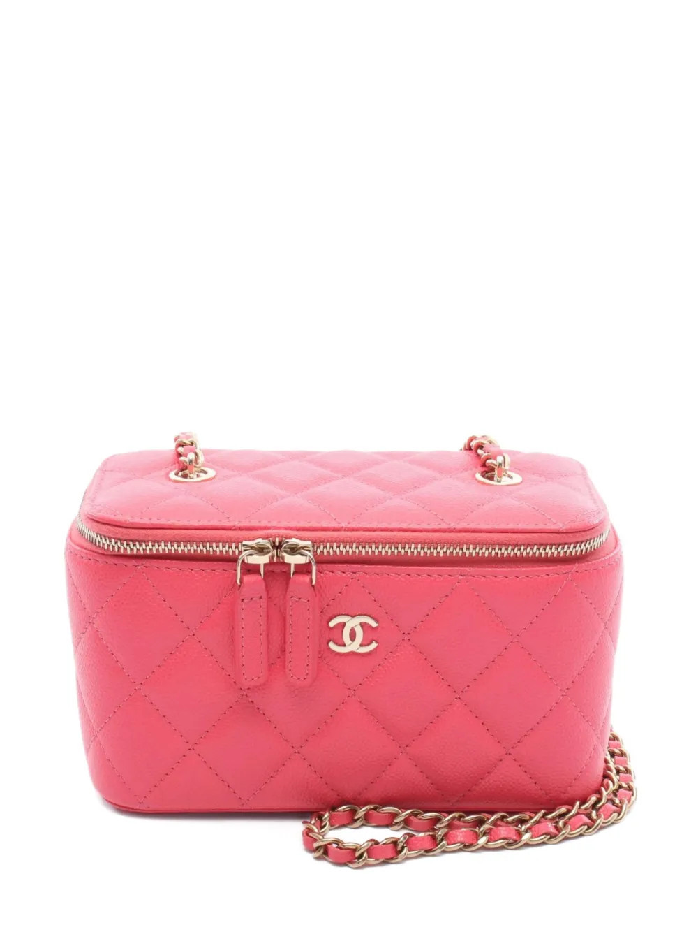 CHANEL Pre-Owned 2021 matelasse chain bag - Pink | Farfetch Global